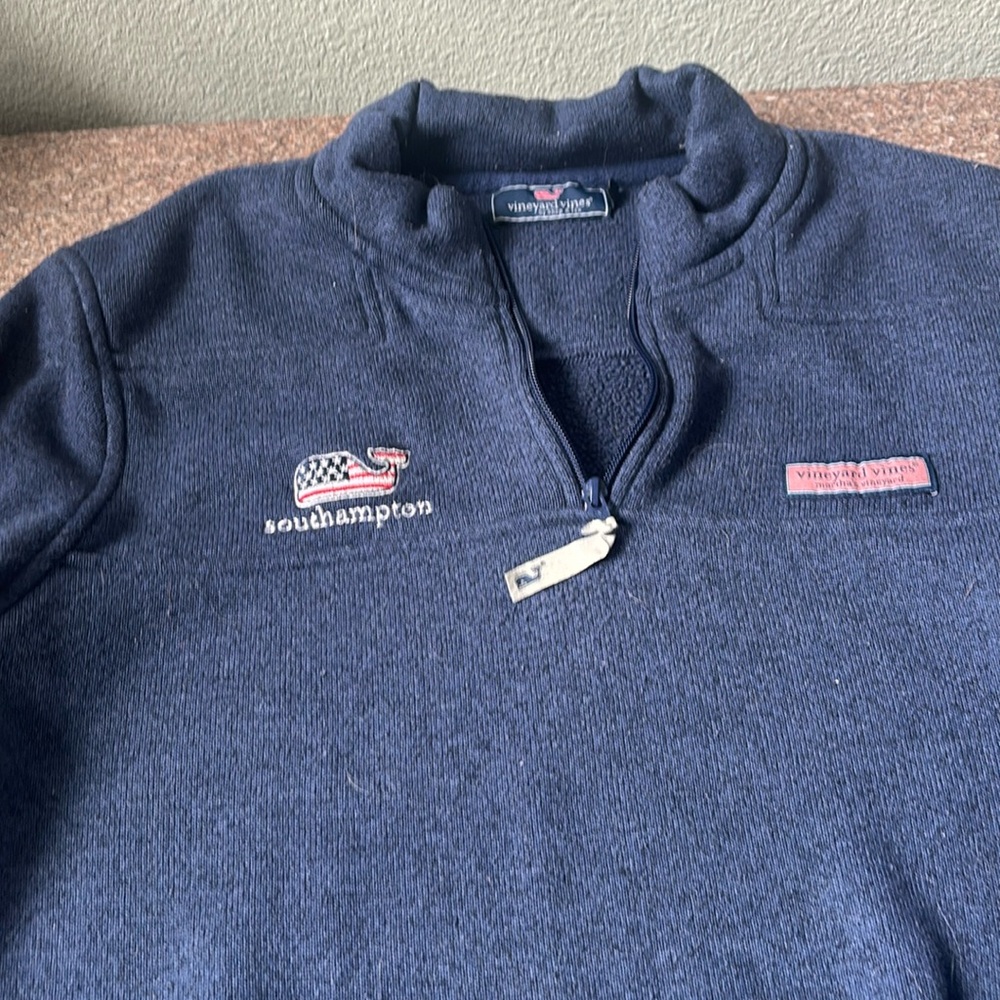 Vineyard vines navy 1/2 zip